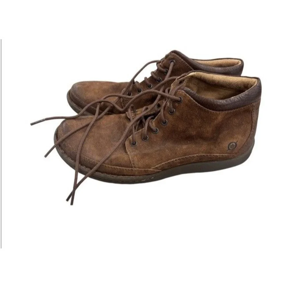 Born Nigel Brown Handcrafted Leather Chukka Boots Mens Size 8 M